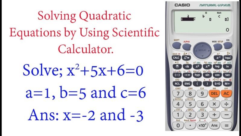 Quadratic Equation Solver: Effortless Math with a calculator